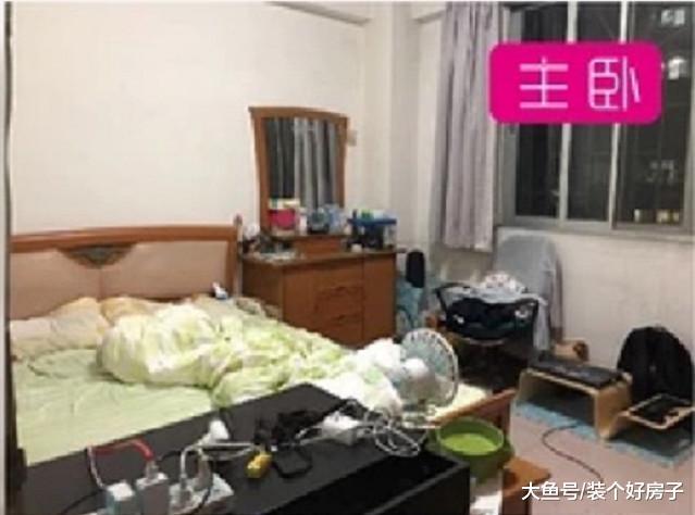 90后夫妻55㎡二手房改造，每平米都被榨干：砸墻造U型開放式廚房