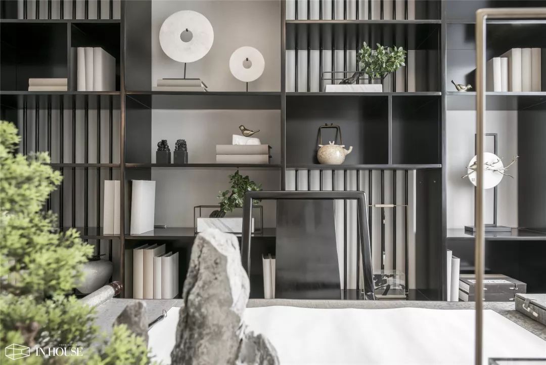 136㎡新中式，禅意儒雅的客餐厅，配色好温馨