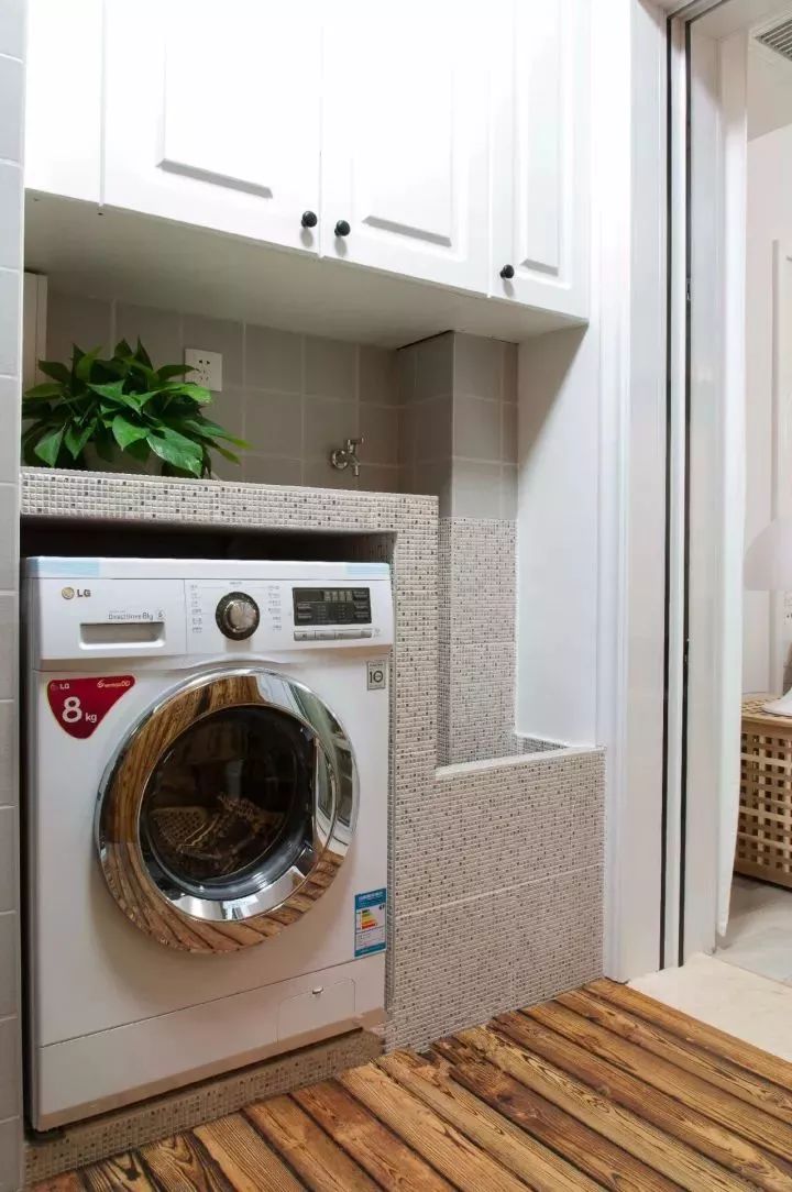 拖把池+洗衣机，实用的阳台都这样设计！