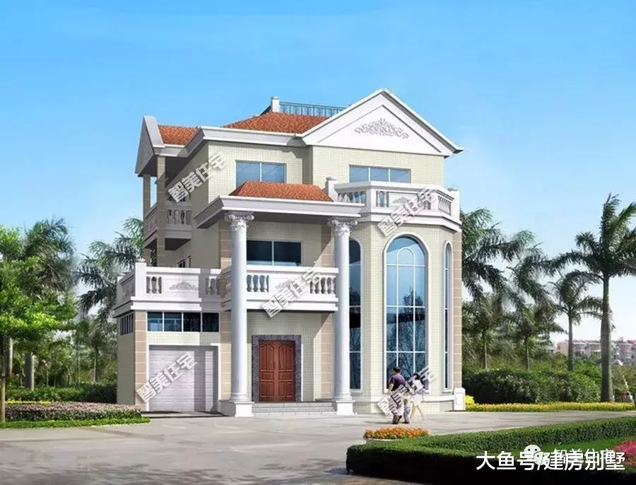 做梦都想建的欧式农村别墅，第二栋在我们老家有很多完工的