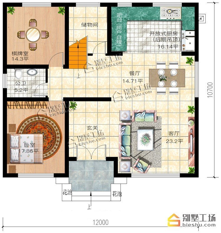 4款农村二层别墅，最低造价16万，户型实用