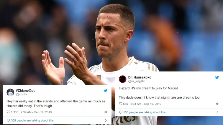 欧冠皇马0: 3惨败大巴黎，阿扎尔首秀演砸了，造球迷猛烈抨击