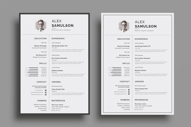 简历设计欣赏！有条不紊