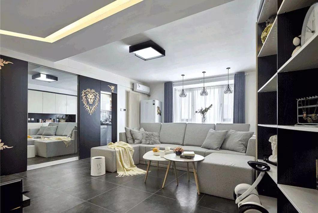 客厅装吸顶灯，虽然简单，却更实用！