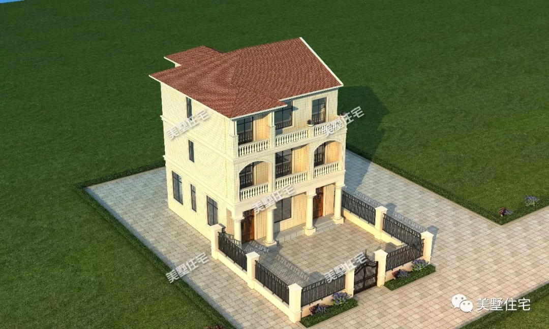 兄弟建房就选这款双拼别墅，厨房另建，主体每家20万超划算