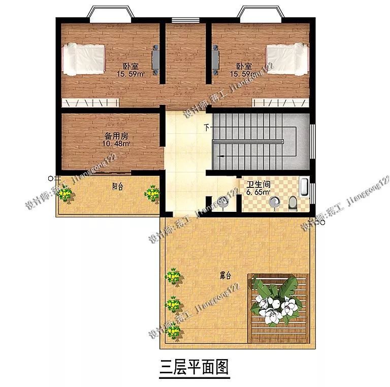 5款适合农村的别墅图纸，最漂亮的平屋顶别墅，北方人大爱