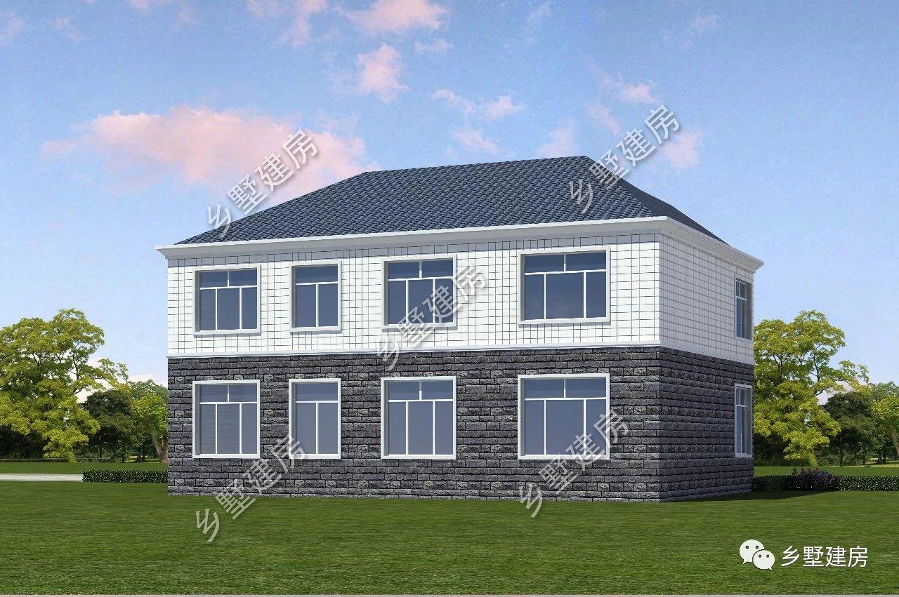 37万给你建好一栋二层欧式别墅, 框架结构居住稳定养老不用愁!