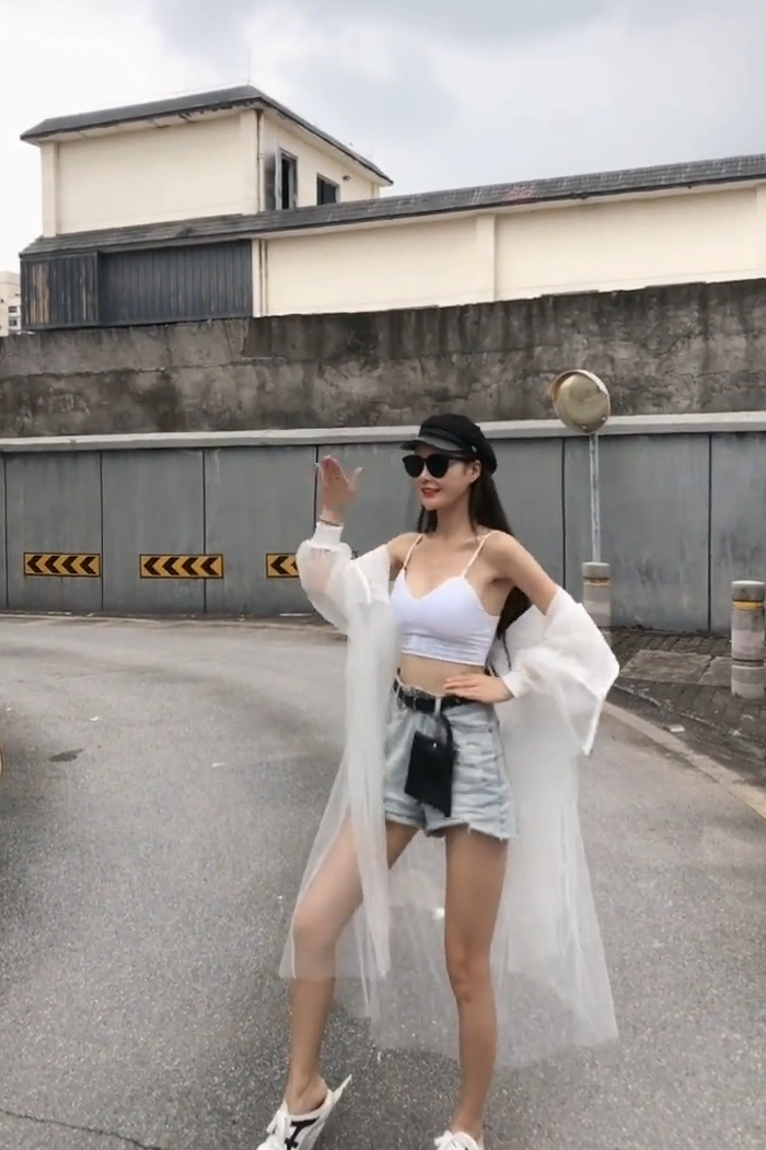 长款网纱防晒衣，超仙超美