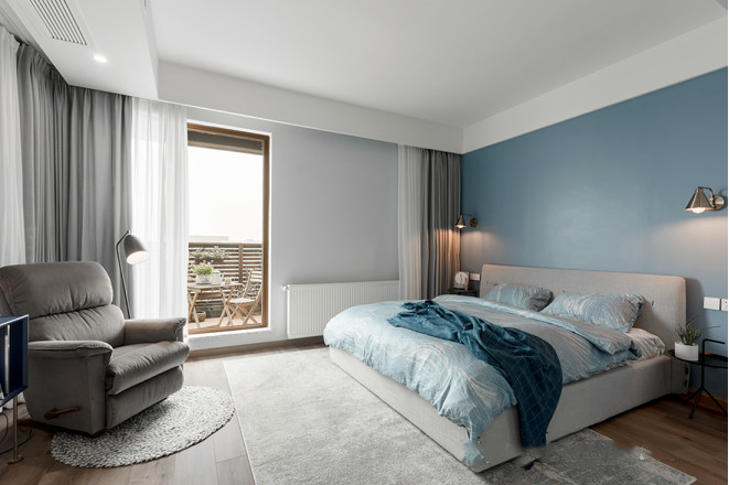 200㎡北欧，用气质蓝打造不动声色的美~