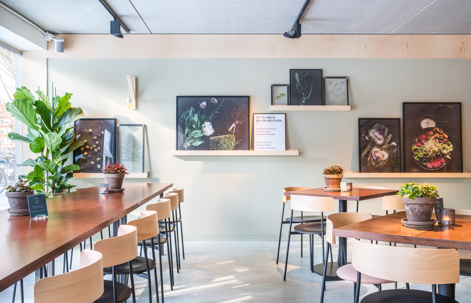 多元化的沙拉轻食餐厅，灵活的设计给忙碌的人一个轻松地享受空间！