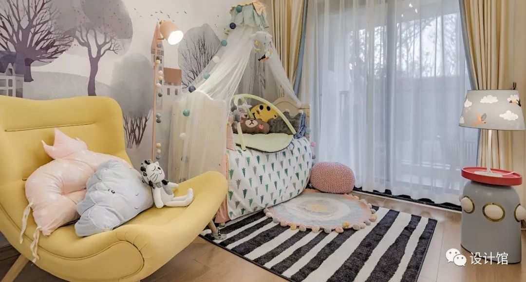 86㎡轻奢北欧，鲜艳活力，档次华丽