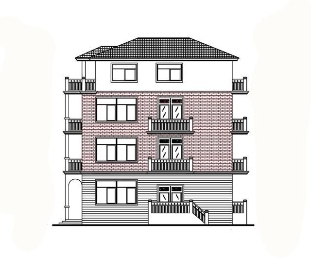 12X13經典簡約歐式別墅，適合新農村，是否回老家建一棟？
