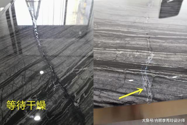 实拍老师傅修复大理石桌面，2米长的裂缝补完，跟新买的一模一样！