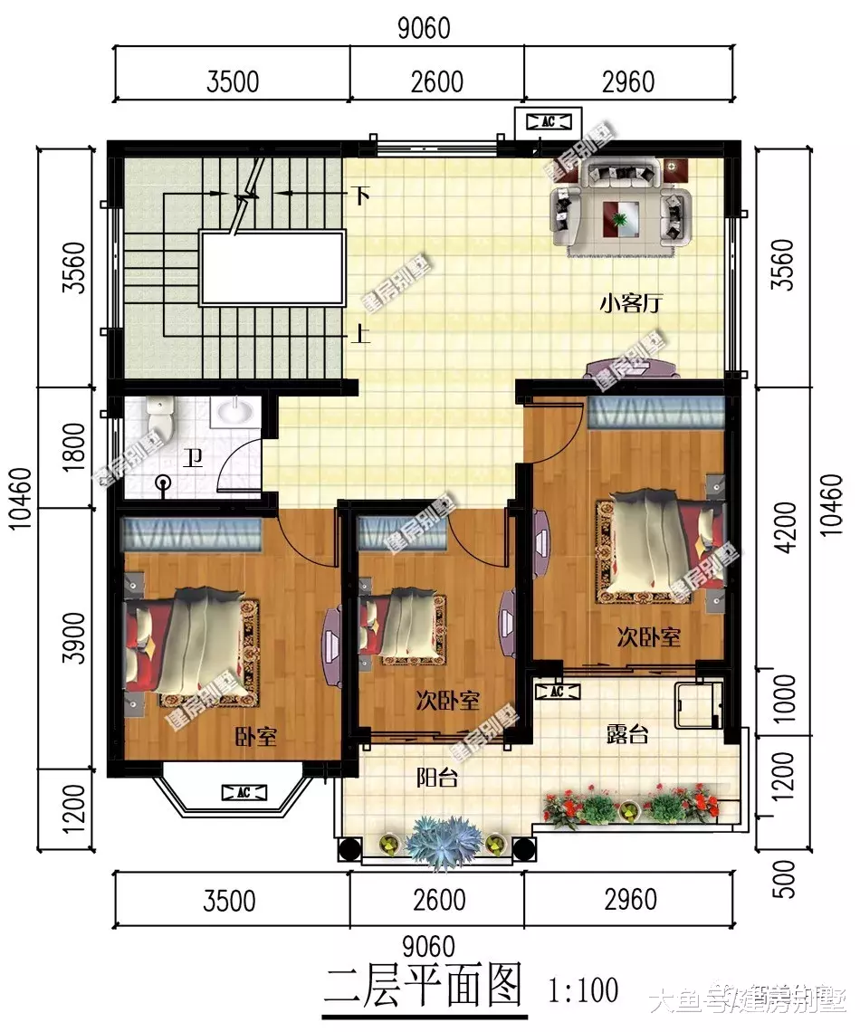 3栋面宽9米多的农村自建房，飘窗、平屋顶和低造价，你想要的都有