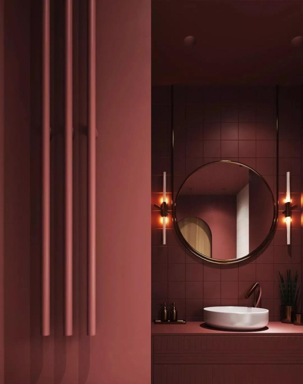 你见过这么帅气的卫生间设计案例吗？反正我是很喜欢