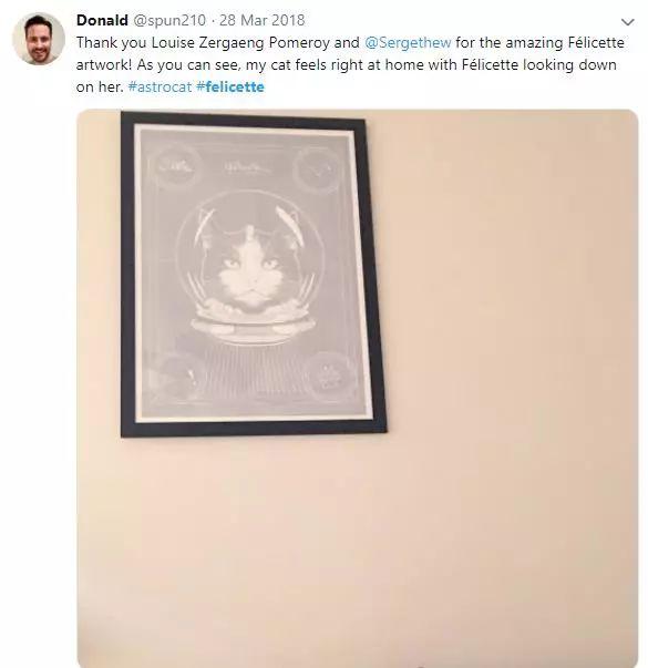 是谁在太空留下了第一个猫爪印?