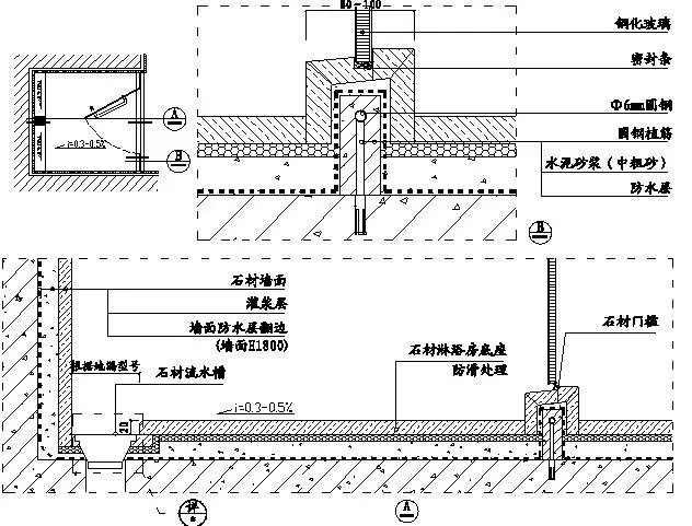 精装修工程细部节点构造施工示意图