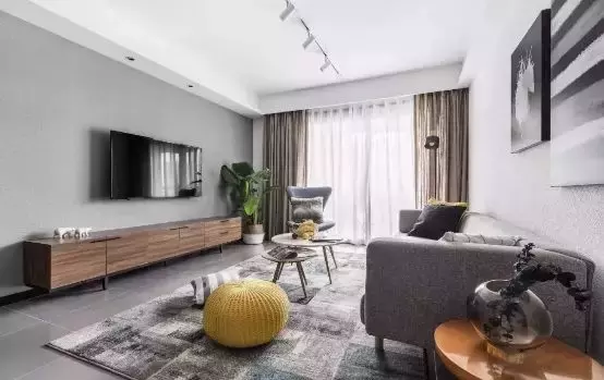 参观同事家100㎡新房, 头次见冰箱放玄关, 灰白色调怎么看都高级!