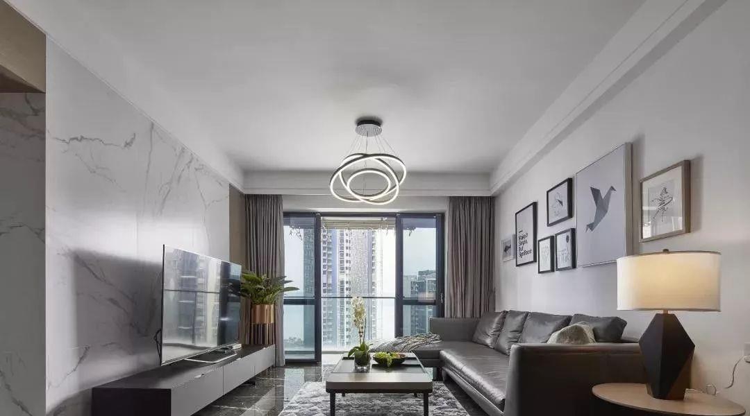 以后买房了，就照这样装，客餐厅太上档次，全屋简洁有气质！