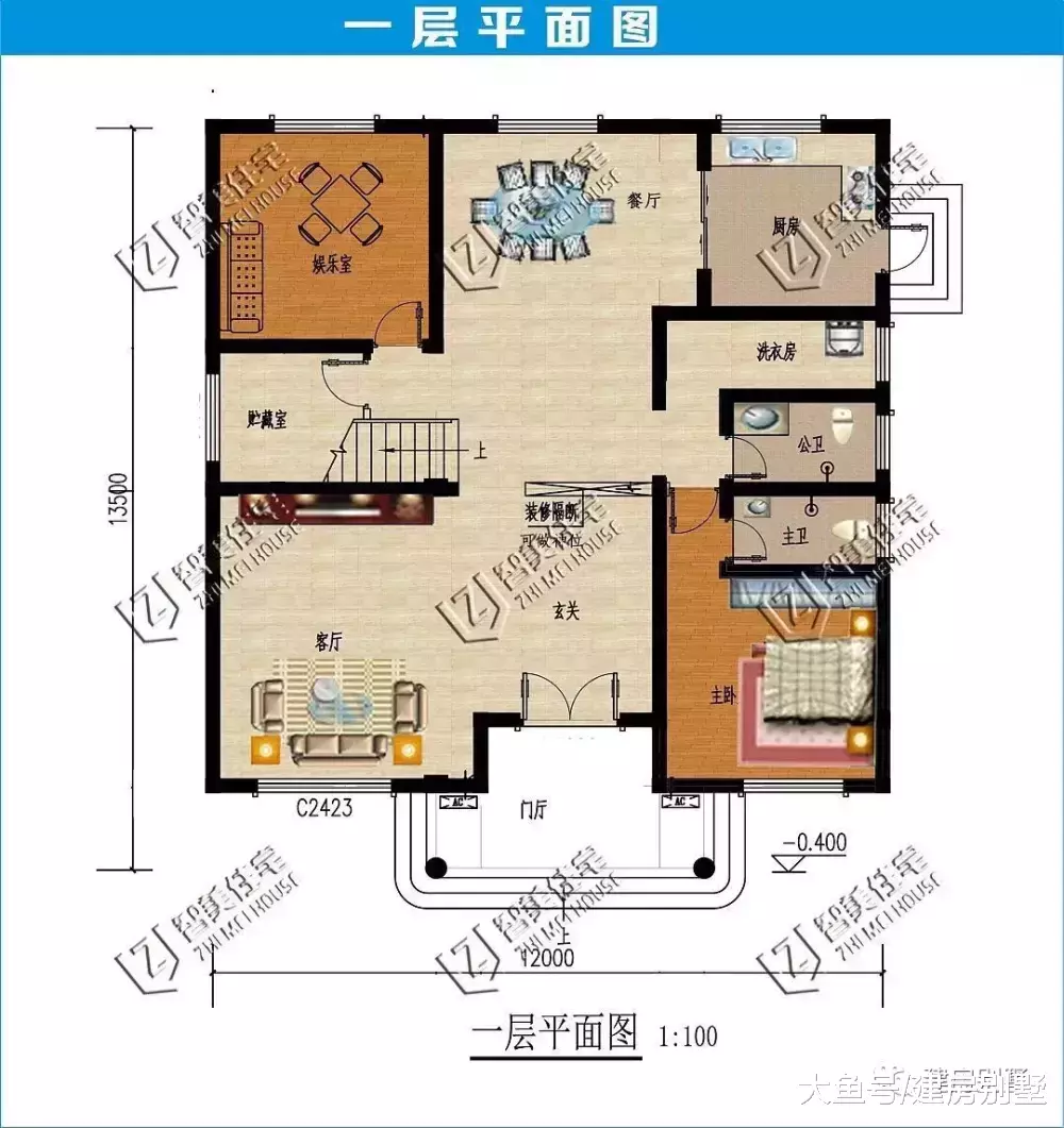 兩棟寬12米的農村別墅，老家有棟這么漂亮的房子，就是很風光