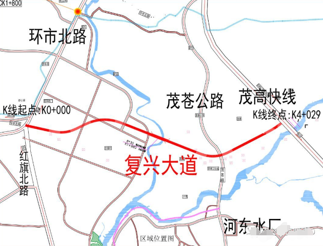 打通露天矿和高水路的茂名复兴大道推迟完工，计划明年8月份完工！