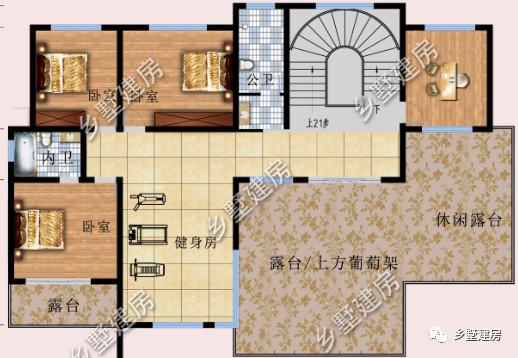 三层平顶现代风农村别墅，完美的颜值，人人都羡慕的豪宅！