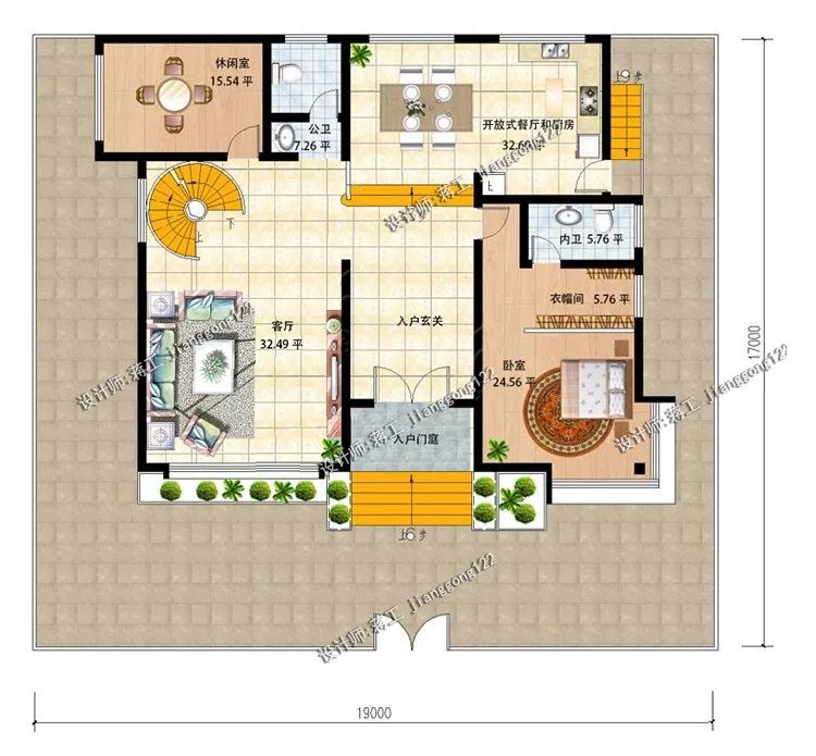 5款适合农村的别墅图纸，最漂亮的平屋顶别墅，北方人大爱
