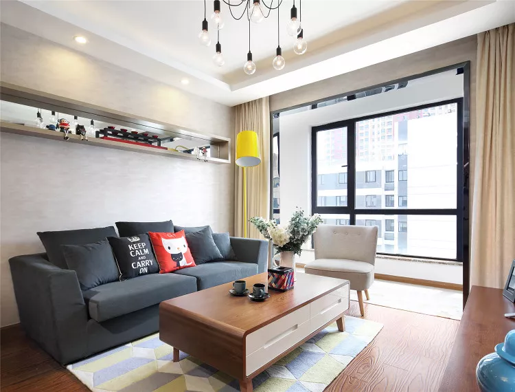 90㎡简约设计，90后小年轻的设计，充满爱的味道！