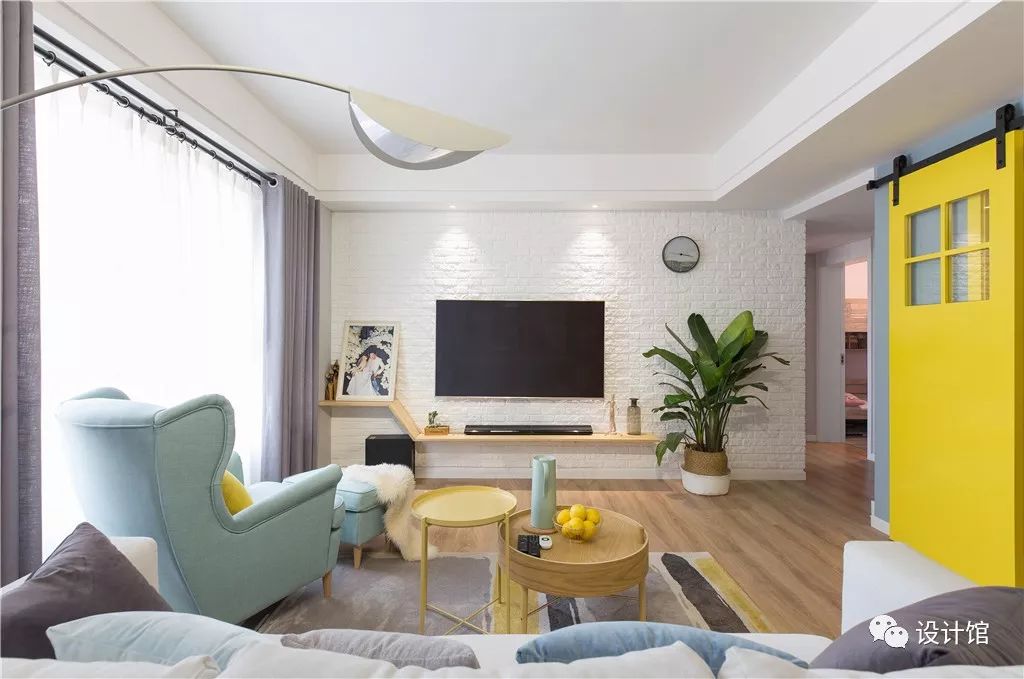 97㎡现代北欧，简单装修+精致软装，营造出暖心的环境