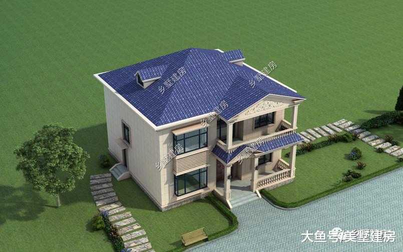 11x12米二层网红别墅，最低造价25万，村里人人都夸漂亮！