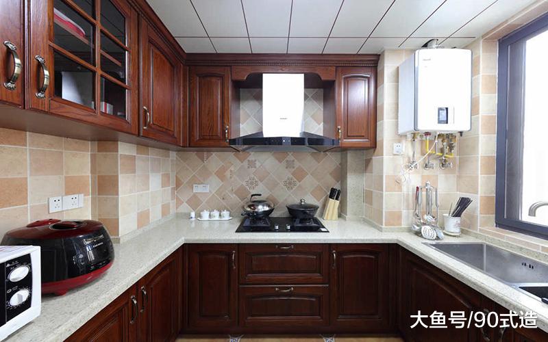 120平三室，装成美式风婚房，优雅甜美