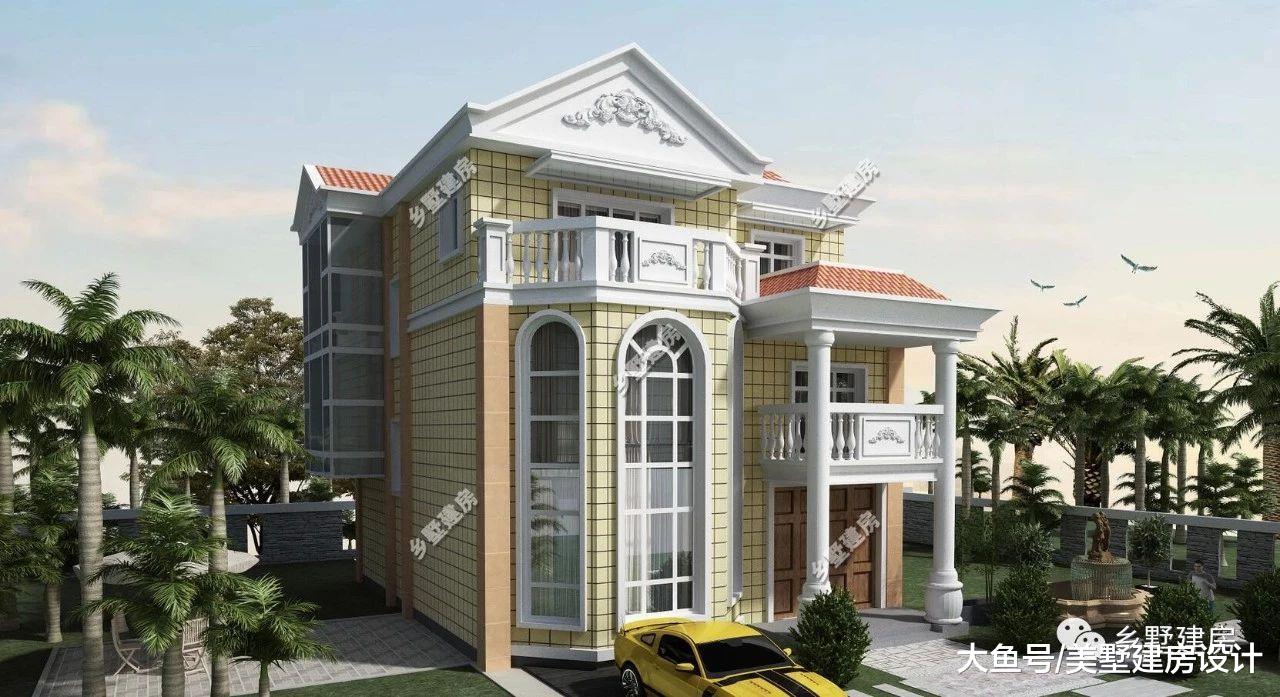 10X13米農村別墅，影音室+健身房設計，打造田園舒適生活！