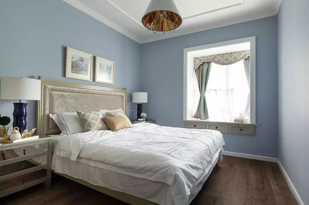 130㎡轻奢美式风，清新又时尚，客厅美成一道风景！