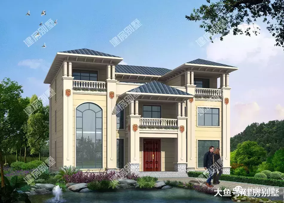 两栋面宽16.1米的农村自建房，广东和海南的网友最爱