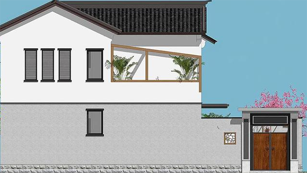 25W建成帶陽光房溫馨中式養老別墅，占地小實用性高，送給父母最好禮物