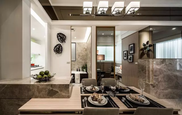 62平港式小户型，时尚的设计中，透露出浪漫色彩！