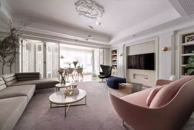 小资大爱的169平混搭之家，好喜欢客厅和阳台的设计，好优雅浪漫！