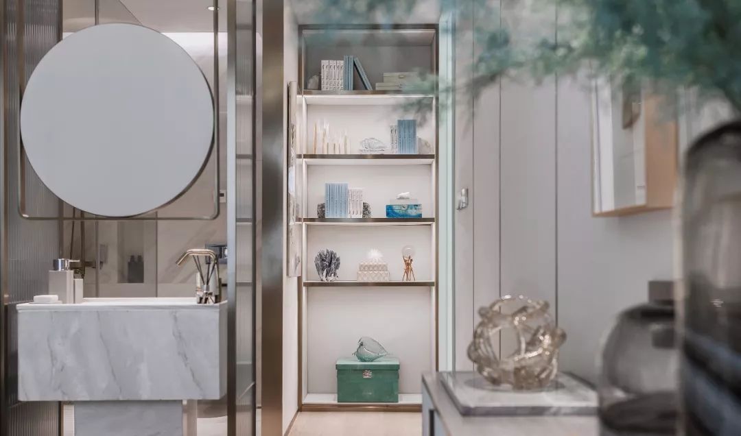 96㎡现代中式，Tiffany蓝+中式感，禅意端庄的浪漫