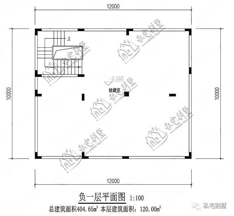 120平占地户型, 欧式三层别墅有地下室和游泳池户型你见过吗?
