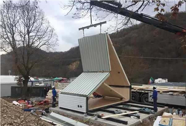 可拆卸折叠“移动”房屋问世 6小时即可建成