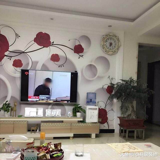 婆婆准备的新房，看到电视墙我就笑哭了，不过还是满满感恩！
