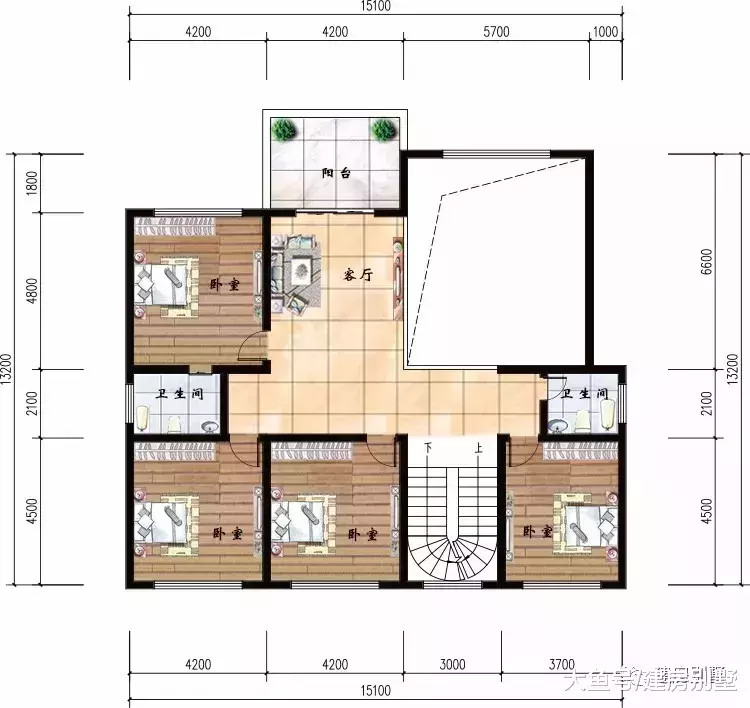 農村最流行的歐式風格別墅，面寬15米左右，氣派實用