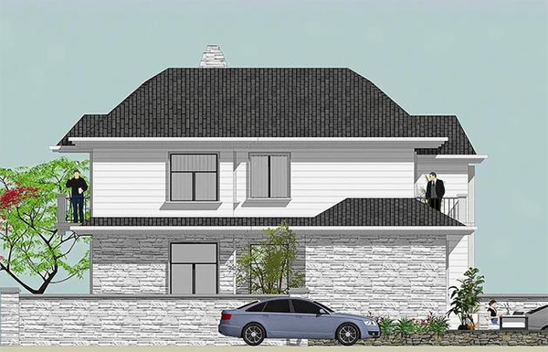 忍不住曬一款二層別墅，唯美夢幻，精致的如同藝術品，建在村里地位明顯提高了