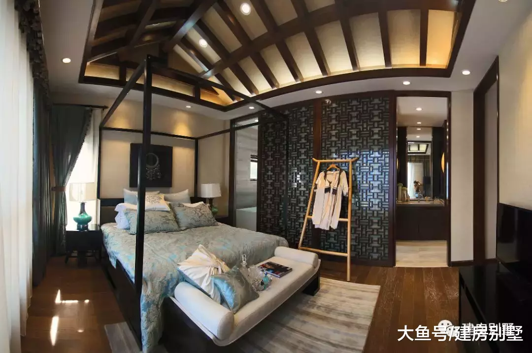 10.6×13.1米中式别墅，加入古风元素设计，低调的奢华感