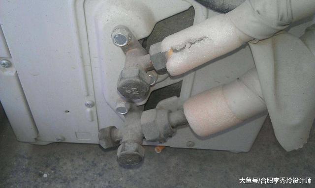空调外机上这两个阀门别乱动！制冷剂泄漏，空调越开越热还要另加氟