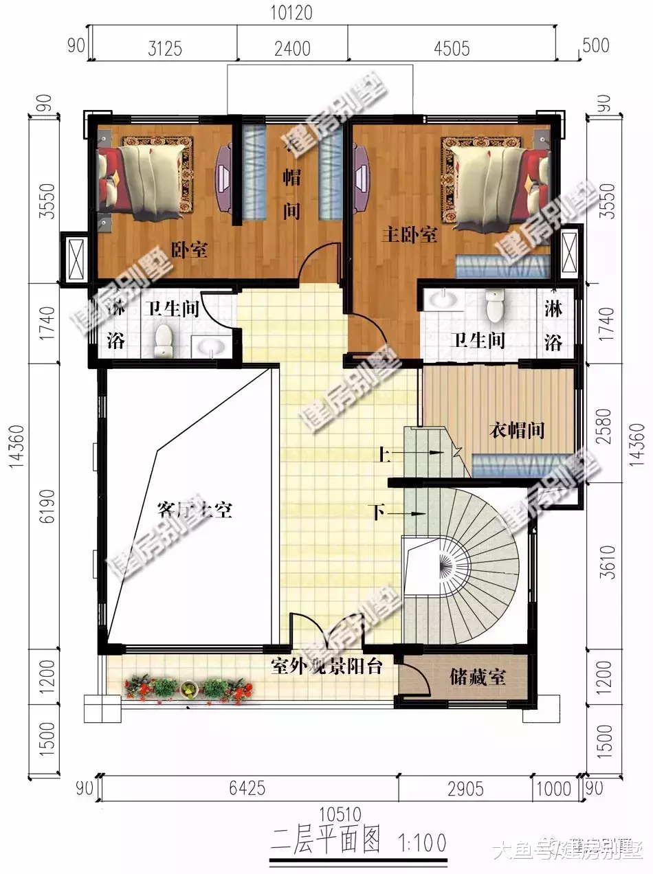 面宽10米左右的农村自建房，第一栋比城里别墅还美几倍