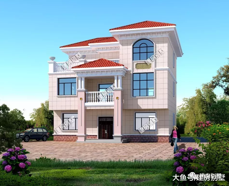 宽度12米左右的农村自建房，偏远的地方也能建，施工不复杂