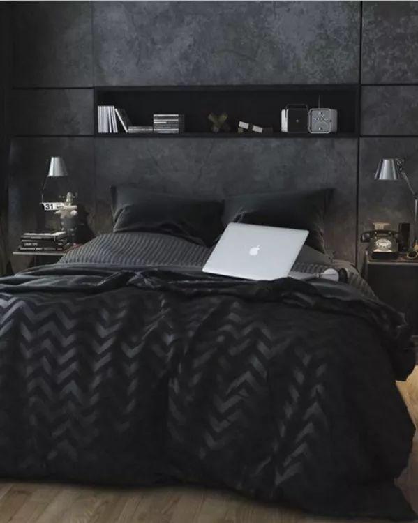 床头墙这样设计, 连床头柜都省了, 真是太实用了!