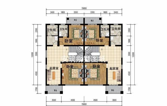 三层兄弟双拼房，优雅大气，这才是两家人最正确的相处方式！