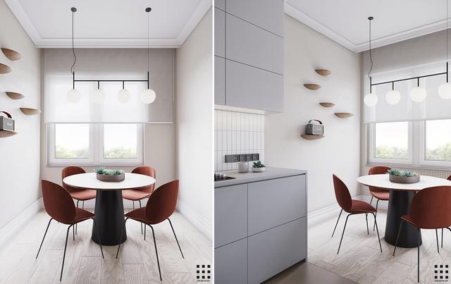 極簡設計96平米“圓”型設計賞析